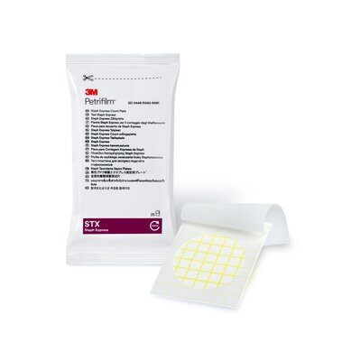 3m? petrifilm? 6491金黃色葡萄球菌快速測試片，500片/箱。